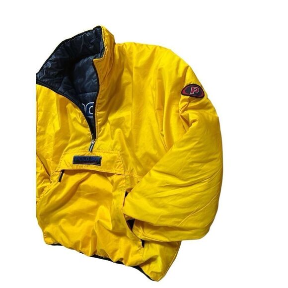 Vintage Polo Sport Ralph Lauren Puffer 1/4 Zip Jacket Pullover Mens L Reversible - Picture 7 of 16